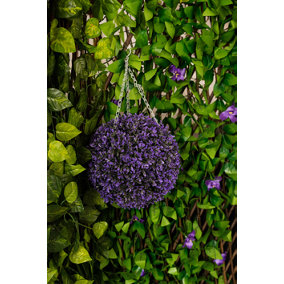 Vivid Violet Topiary Flower Ball