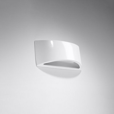 Vixen Ceramic White 1 Light Classic Wall Light | DIY at B&Q