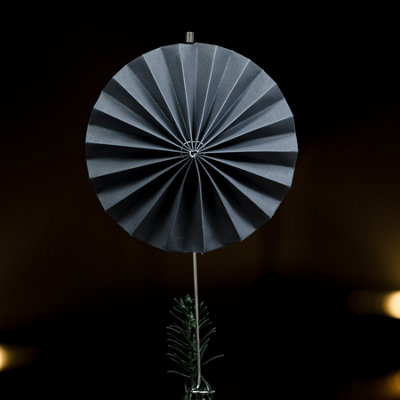 Vixen Grey Paper Christmas Tree Topper