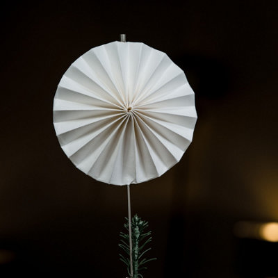 Vixen White Paper Christmas Tree Topper