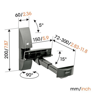 VLB 200 Speaker Wall Mounts (2x) - 4
