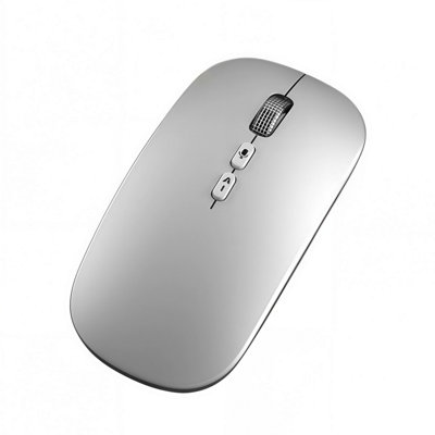 Voice controlled typing multilingual translation wireless Bluetooth mouse-Silver