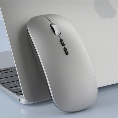 Voice controlled typing multilingual translation wireless Bluetooth mouse-Silver