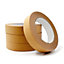 volila Kraft Tape - 4 Pack Brown Paper Tape Rolls - Heavy Duty Kraft Paper Packing Tape for Moving House Boxes, Framing Tape and P