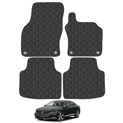 Volkswagen Areton 2017-Onwards Car Floor Mats Rubber Tailored Fit Set Heavy-Duty 4pc Set