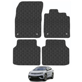 Volkswagen ID.5 2022-Onwards Car Floor Mats Rubber Tailored Fit Set Heavy-Duty