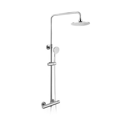 Volvic Exposed Mixer Shower Cool Touch Thermostatic Bar with Riser Rail