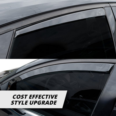 4 stuks Auto Windgeleiders Zijdeur Venster Vizier voor Volvo XC60 2009 2010 2011-2018, auto Deflector Winddicht Regen Rook Guards Vent Cover Shield Accessoires