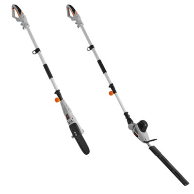 VonHaus 2 in 1 Chainsaw & Trimmer 750W with Extendable 2.4m Reach, Adjustable Head & 10m Power Cable