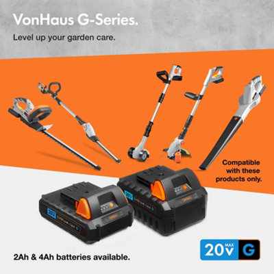 Hyundai 2 X 20V (40V) Cordless Lawn Scarifier, Aerator & Dethatcher - View #4