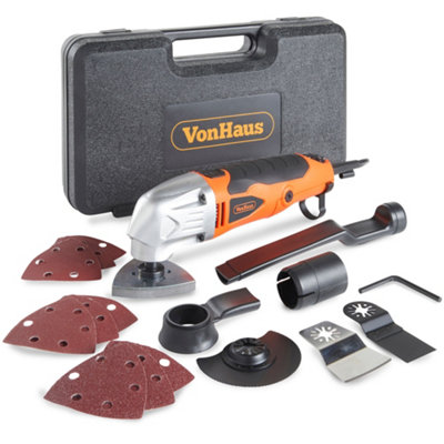 VonHaus 280W Oscillating Multitool with 15pc Accessory Kit
