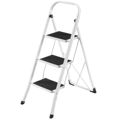 VonHaus 3 Step Ladder with 150KG Max Capacity
