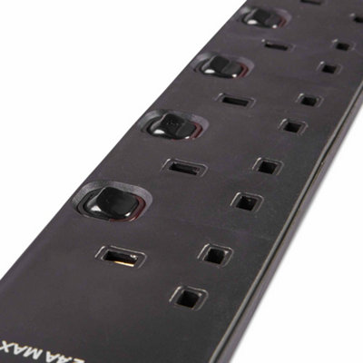 VonHaus 6 Way Plug Extension Lead with USB - 7