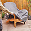 VonHaus Adirondack Chair Cover, Heavy Duty Waterproof Garden Chair Cover, 600D Polyester Anti UV Weatherproof Mesh, 88x68x55/90cm
