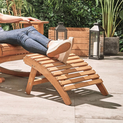 Garden bench with footrest sale