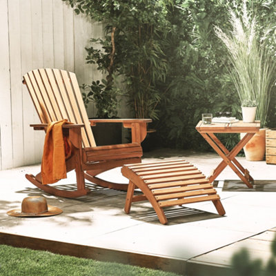 Outdoor wooden footstool discount