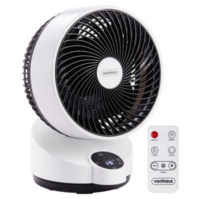 VonHaus Air Circulator Fan Desk Fan with 3 Speeds 3 Modes Remote Control 12hr Timer 65