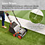 VonHaus Artificial Grass Brush 1800W, Electric Artificial Grass/Lawn Sweeper Cleaner Machine, 45L Collection Bag and 10m Cable
