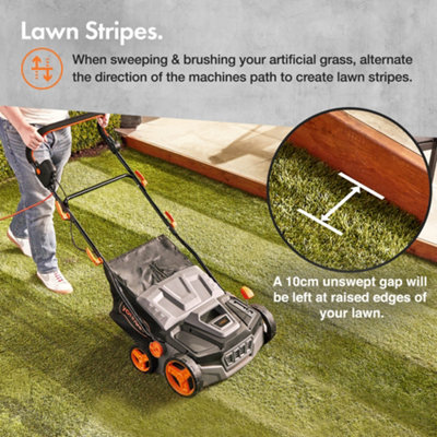 Self propelled lawn online sweeper