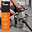 VonHaus Ash Vacuum Cleaner 15L, Home or Workshop Industrial Vacuum, Bagless Dust Collector for Fireplaces, Log Burners & More