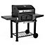 VonHaus BBQ, Charcoal Barbecue, Portable BBQ for Garden, for Grilling Meat, Fish & Vegetables, w/ Side Tables & Temperature Gauge