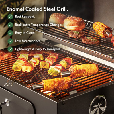 VonHaus BBQ, Charcoal Barbecue, Portable BBQ for Garden, for