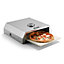 VonHaus BBQ Pizza Oven Outdoor, for Charcoal & Gas Barbecue Grills, Stainless Steel, Temperature Gauge, Carry Handles