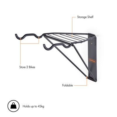 VonHaus Bike Rack with Shelf