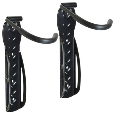 VonHaus Bike Wall Mounts, Bike Wall Rack, 2 Pack for Garage and Shed