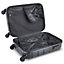 VonHaus Carry On Suitcase, Black Lightweight Hand Luggage, ABS Under Seat Cabin Case, Durable Hard Shell w/ 4 Spinner Wheels