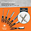 VonHaus Chisel Set, 8 Piece Woodworking Tools Set, Wood Carving Tools with Sharpening Stone, Honing Guide & Storage Case
