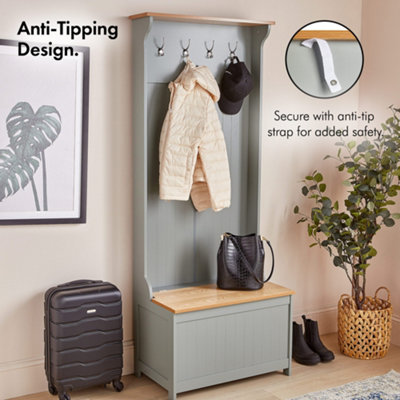 Hallway coat deals hanger unit