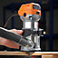 VonHaus Compact Palm Router Saw 710W, Electric Trimmer Router Corded, 220V Plunge Wood Router, Wood/Laminate, 6 Speed Setting