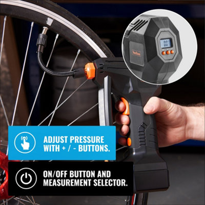 Electric bike tyre new arrivals pump