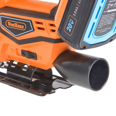 VonHaus D Series 20V MAX Jigsaw 2.0Ah Battery DIY at B Q
