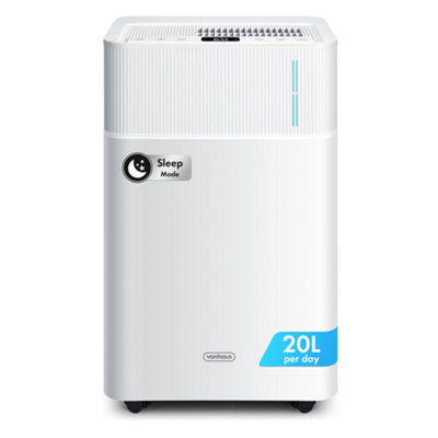 VonHaus Deumidificatore 20L WiFi: Addio Umidità In Casa, Camera E Lavanderia! Asciuga Il Bucato In Un Attimo, Serbatoio 4,5L E Controllo Smart