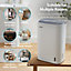VonHaus Desiccant Dehumidifier 7L/Day, 24 Hr Timer, 3 Modes, Low Noise, for Damp/Condensation, Laundry Drying, Mould/Smell Control