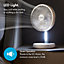 VonHaus Desk Fan 6 Inch, Portable, Lightweight, USB Rechargeable, 3 Speeds, 45 Degree Tilt, LED Light, Quiet Operation