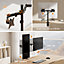 VonHaus Dual Monitor Arm for 13 to 32 Inch Screens - Dual Monitor Desk Mount with Clamp - 180 Tilt and 360 Rotation & Swivel
