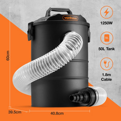 VonHaus Dust Extractor, 1250W Dust Collector Workshop, Powerful Suction ...