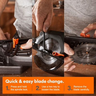 VonHaus E Series 18V Cordless Compact Circular Saw DIY at B Q