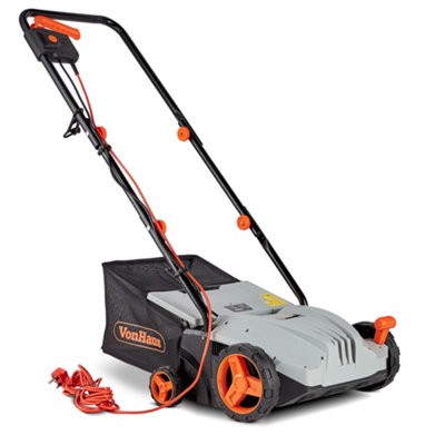 VonHaus Electric Garden Rake 1300W Lawn Raker with 28L Collection