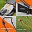 VonHaus Electric Lawnmower 1800W, Corded, 52L Collection Box, 5 Cutting Heights, 43cm Cutting Width, 12m Power Cord