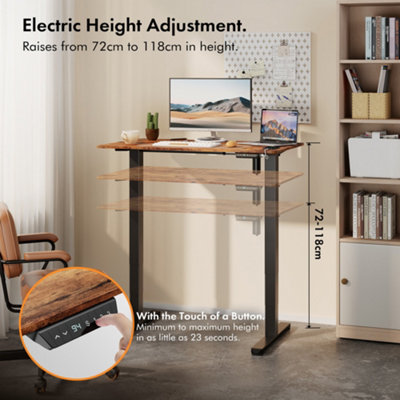 Standing desk with electric 2024 height adjustment