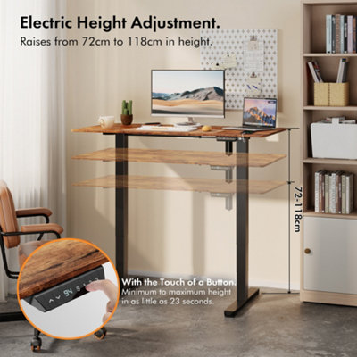 Electric standing online desk top