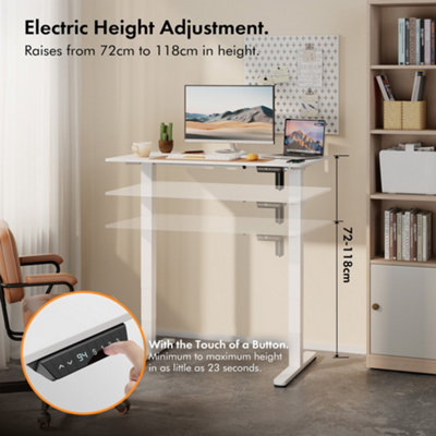 Small motorized standing deals desk