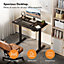VonHaus Electric Standing Desk, Height Adjustable Sit Stand Desk w/USB-C Charging & Cable Management, Black Desktop & Frame