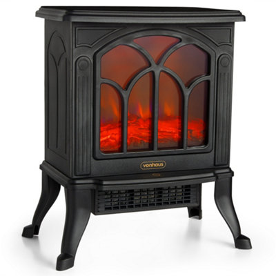 VonHaus Electric Stove Heater 1500W, Electric Fireplace, Indoor 