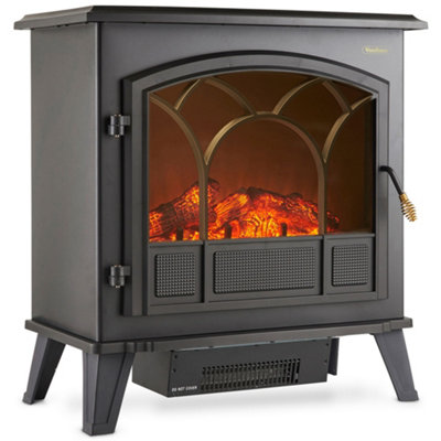 VonHaus Electric Stove Heater 1850W, Electric Fireplace, Indoor