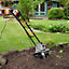 VonHaus Electric Tiller 1050W, Garden Soil Cultivator/Rotavator, 32cm Working Width, 22cm Tilling Depth, 4 Steel Blades, 10m Cable